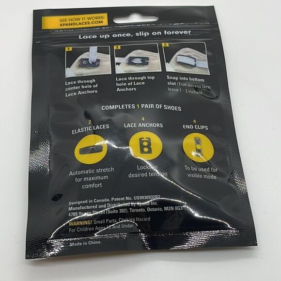 NWT XPAND LACES Original No-Tie Lacing System - Picture 5 of 5